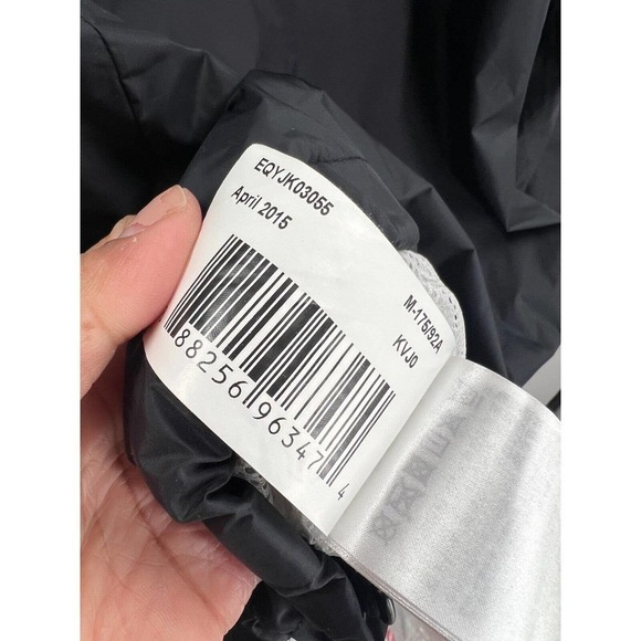 Quiksilver Everyday Windbreaker Jacket Mens M Medium Black Mesh Lined Full Zip - Picture 9 of 9